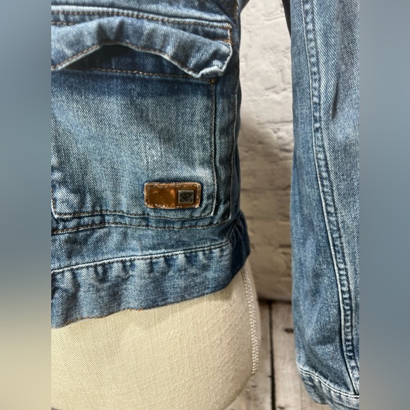 Roxy denim trucker jean jacket size xs - Picture 3 of 12